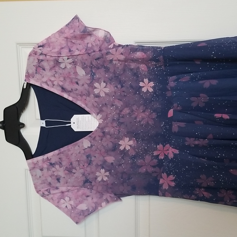 New dress purple and blue size med